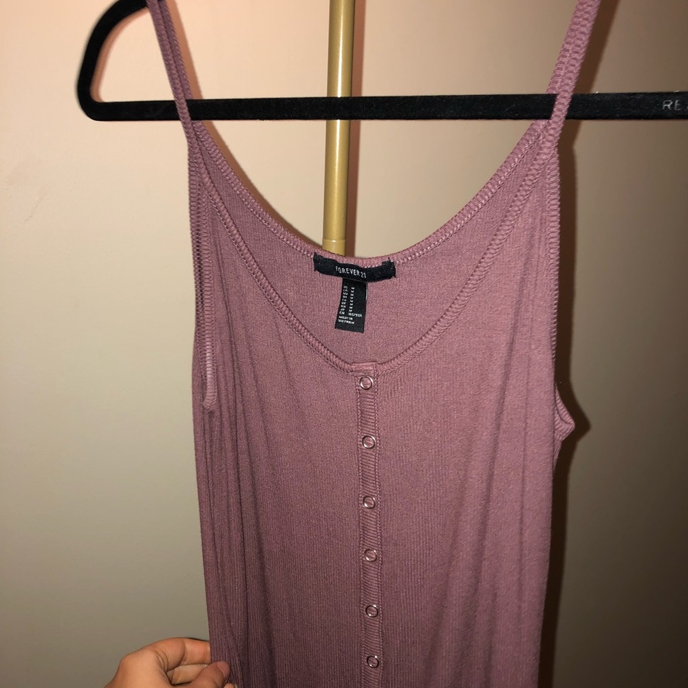 Mauve Ribbed Bodycon - Picture 3 of 3
